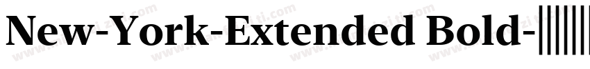 New-York-Extended Bold字体转换